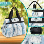 Horse Garden Tool Bag, Garden Tote Storage Bag with 10 Pockets, Indoor and Outdoor Horse Animal Gardening Tool Organizer for Women Men - Image 5