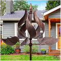 Wind Spinners Outdoor - Large Tulip Metal Wind Spinners with Stake, Garden Windmill Yard Spinner Lawn Decor (24" W x 75" H) by CyanOasis