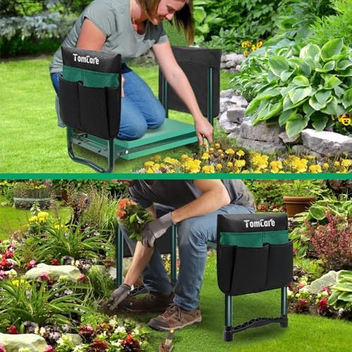 TomCare Garden Kneeler and Seat, 11.12" Kneeling Pad Sturdy Garden Bench - Image 7