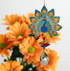 Woodstock Chimes Woodstock Rainbow Makers Collection, Crystal Wonders, 5'' Peacock Crystal Wonders Crystal Suncatchers for Outdoor, Patio, Home or Garden Décor (CWPEA) - Image 2