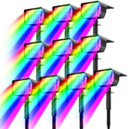 nipify Solar Spot Lights Outdoor Color Changing, Halloween RGB Spotlights by Nipify