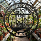 Personalized Greenhouse Garden Name Sign, Custom Metal Wall Decor Plaque for Home & Outdoor Display, Family Name Sign for Gardeners or New Home Gifts,Customized Steel Plant House Sign 2026 Garden Decor - Image 3