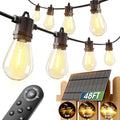 addlon 54FT(2FT) Solar String Lights Outdoor, with 24 Bulbs, Last 20+ Hrs by addlon