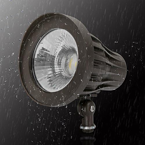 GKOLED 20W Bullet Outdoor Spotlight, 44° Beam Angle Light, 2400 Lumens Aluminum Waterproof Flag Pole Lights, 4000K Cool White, 120-277V AC, UL Listed and DLC Qualified - Image 5
