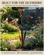 Calla Lily Garden Stake Metal Wind Chime - Image 6