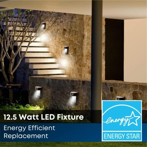 Feit Electric Dusk to Dawn Outdoor Wall Sconce, 12W Half Moon Wall Mount Light Fixture, Integrated LEDs, UV Protected, Weatherproof, 250 Lumens, 5000k Daylight, Hardwired, Bronze S8PHMWM/850/DD/BZ/HD - Image 6