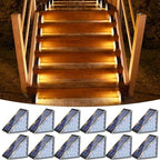 VOLISUN Solar Step Lights for Outside 12 Pack, Solar Stair Lights Outdoor by VOLISUN