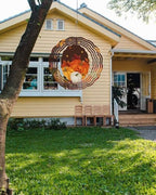 Fall Wind Spinner Orange Pumpkin Maple Leaf Stainless Steel Spinner for Yard and Garden Hapyy Fall Y'all Wind Sculptures 12 Inch 3D Crafts Ornaments Hanging Fall Wind Spinner for Outdoor Indoor Decor - Image 3