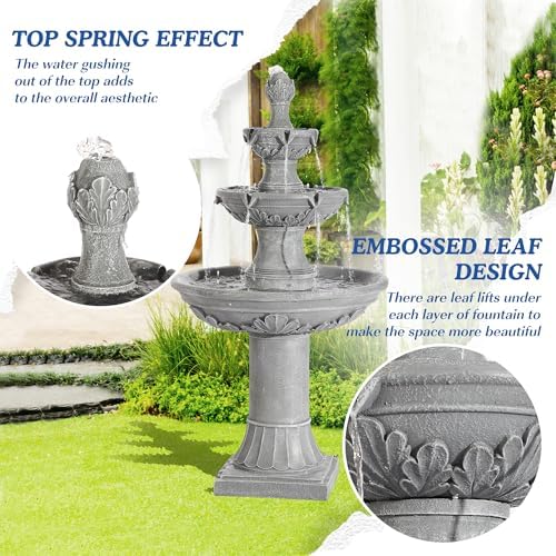 48.4" H Italian Outdoor Water Fountains, Fountains and Waterfalls - Image 6