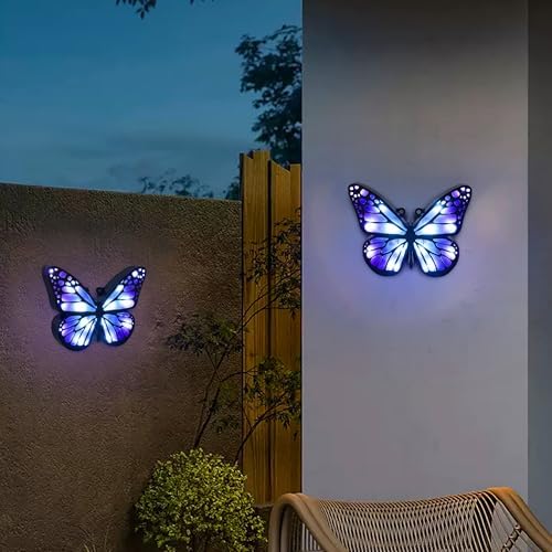 Ground Lights, Equipped with 4 Solar Lights for Outdoor Waterproofing, 14 LED Solar Landscape Lighting, Suitable for Gardens, courtyards, terraces, corridors, Lanes, and walkways (Blue) - Image 2