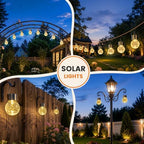 GIGALUMI Solar Lights Outdoor Hanging Lantern Garden Decor for Outside 12Pc - Image 5