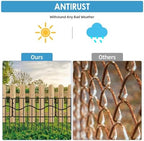 Eibikdi 50ft x 13in Garden Animal Barrier Fence 35pack Metal Wire Rustproof Border Decorative Fences No Dig Fences Small Dog Fence Barrier Rabbit Fencing for Outdoor Garden Yard, Patio - Image 5