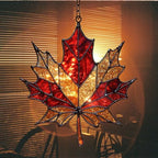 Autumn Maple Leaf Acrylic Suncatcher - Image 7