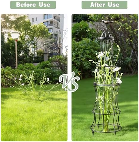 42" Obelisk Trellis for Climbing Plants, Durable Outdoor Support - Image 4