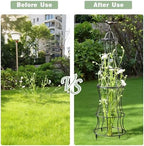 42" Obelisk Trellis for Climbing Plants, Durable Outdoor Support - Image 4