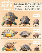 Turtle Statue,Resin Garden Sculpture Indoor/Outdoor Yard Lawn Ornament,Home Decor (Extra Large) - Image 2