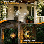 Solar Hanging Lights Outside,Lanterns Outdoor Waterproof Garden Decor - Image 3