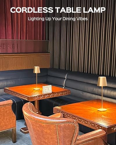 JACKYLED Cordless Table Lamps Rechargeable, 3 Height, 5000 Capacity - Image 2
