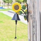 Sungmor Heavy Duty Cast Iron Sunflower Hand Bell - Image 3