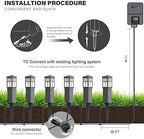 VENUS MANUFACTURING Low Voltage Pathway Lighting 6 Pack Outdoor Square Bollard Path Lights LED Landscape Lighting 0.6W 3200K Warm White Light for Walkway Yard Backyard Lawn Garden Decorative - Image 7