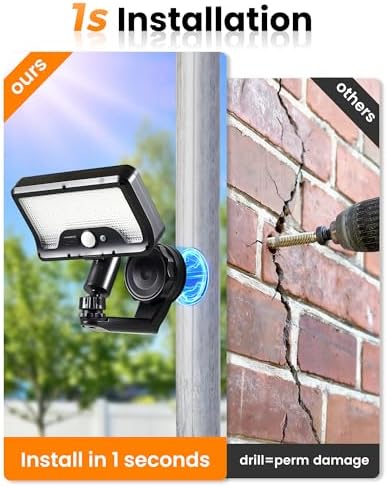 Magnetic Solar Lights Outdoor, Motion Sensor Security Light for Fence - Image 3