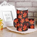 Red Fall Maple Leaves Set of 2 Flameless Candles Bulk Battery Operated Candles with Color Changing Timer Remote Control LED Pillar Lights for Patio Porch Lanterns Home Decorations - Image 3