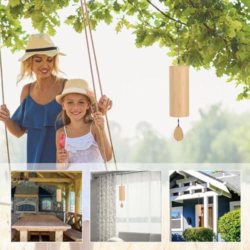 Bamboo Wind Chimes for Sound Healing Windchime for Meditation Home & Garden Decoration as Gifts G-Chord - Image 4