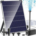 Antfraer 12W Solar Fountain Pump, Solar Pond Pump 160GPH Adjustable Flow with 16.5Ft Cord & 6.6Ft Tubing for Ponds, Wildlife Gardens, Bird Baths & DIY Water Features by Antfraer