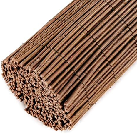 Natural Willow Fence Roll 4FT x 14FT, Eco-Friendly Garden Border Privacy Screen, Rustic Decorative Fencing for Backyard, Patio, Lawn, or Balcony - Image 6