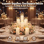 Raycare 18 Pcs Flameless Battery Operated Pillar Candles with Remote Timer - Image 2