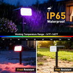 Solar Spot Lights Outdoor, Landscape Spotlights, 12 Pack, Colored - Image 3