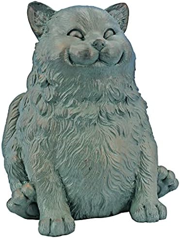 Design Toscano Sitting Phat Cat Animal Statue, 8 Inch, Resin, Faux Bronze Finish - Image 3
