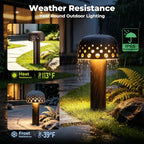 Gardencoin Low Voltage Landscape Pathway Lights, 12V Outdoor Mushroom Decorative Lights, Unique Aluminum Path Lighting with 4W 2700K Replaceable Bulb for Walkway Garden Yard, 2 Pack - Image 4