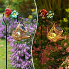 Solar Watering Can Lights | Outdoor Waterproof Lighting Decorations | Bird Watering Can Shape Landscaping Lights,for Yard Lawn Patio Porch Pathway Walking Landscaping - Image 6