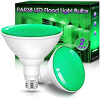 Fulighture Green Flood Light Bulbs 2 Pack,PAR38 15W(100W Equivalent) by Fulighture