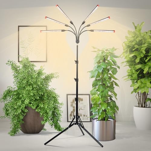 6Head Grow Light with Stand for Tall Plants & Bonsai Tree Indoor - Image 3