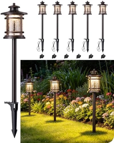EDISHINE Low Voltage Pathway Lights Waterproof Landscape Path Lights 6 Pack by EDISHINE