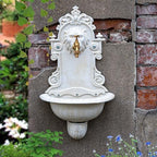 Sungmor Cast Iron Wall Mounted Garden Sink, Washing Basin with Faucet by Sungmor
