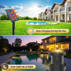 T-SUN Solar Pond Lights, 3-in-1 Warm White LED Submersible Pond Lights - Image 4