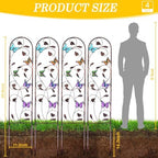 aboxoo 4-Pack Butterfly Metal Garden Trellis for Climbing Plants - Image 6