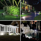 WELALO Solar Lights Outdoor, IP68 Waterproof, 65 LED, Cool White, 2 Pack - Image 2