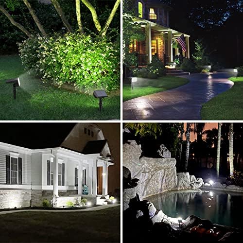 WELALO Solar Lights Outdoor, IP68 Waterproof, 65 LED, Cool White, 2 Pack - Image 2