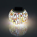 Waterproof Color Changing Table Lamp, Solar Powered Mosaic Glass Ball LED Garden Lawn Night Light Lamps, Party Lights for Home,Yard, Indoor,Outdoor Decoration Lights (Granite) by AMZSTAR