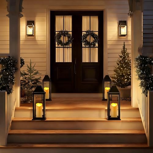 Raycare Large Outdoor Flameless Candles with Remote & Timer, Waterproof Battery Operated LED Pillar Candles, Ivory White, 4"x9", Set of 2 - Image 4
