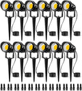 SUNVIE Low Voltage LED Landscape Lights with Spike Stand & Connector 12Pack by SUNVIE