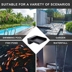 PONDO 304 Stainless Steel Made Exquisite Handcrafted Waterfall Spout for Landscape, Water Fountain Spout Scupper Luxury Decoration for Pools, Ponds, Water Walls (Black Powder Coating) - Image 7