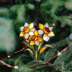 Tiffany Daffodil Bouquet Floral Acrylic Suncatcher - Image 4