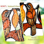 Huray Rayho Stained Glass Window Hanging Birds On Branch Sun Catcher Decor - Image 4