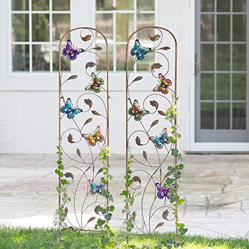 2 Pack Metal Garden Trellis for Climbing Plants - Image 6