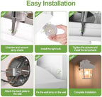 FUDESY Outdoor Wall Lantern, Waterproof Exterior Wall Sconce Light Fixture - Image 6